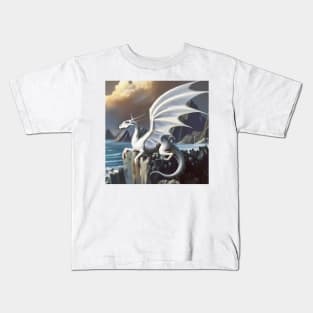 white dragon Kids T-Shirt